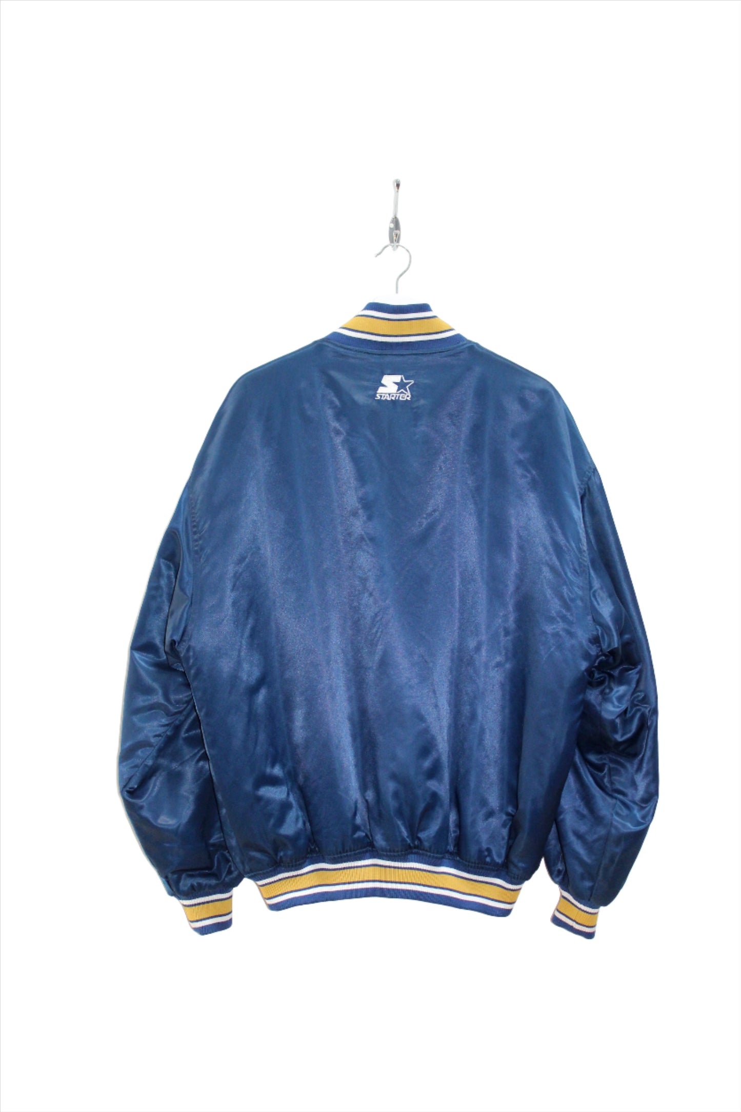 STARTER MONTANA STATE BOBCATS 90'S VINTAGE SATIN BOMBER JACKET LARGE