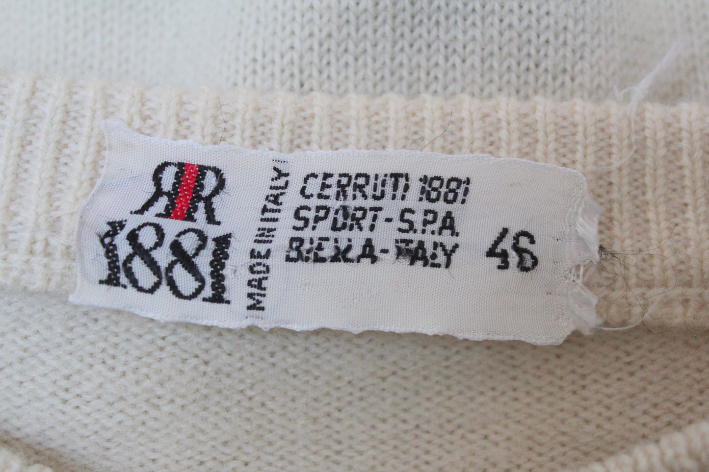 CERRUTI 1881 80'S VINTAGE VINTAGE STENMARK SKI KNIT WOOL JUMPER SMALL