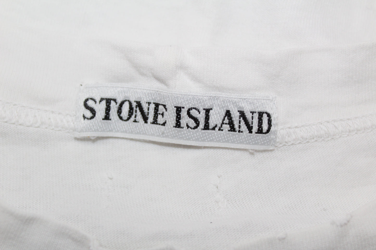 VINTAGE STONE ISLAND MARINA SS 1996 SPELL OUT T-SHIRT SMALL