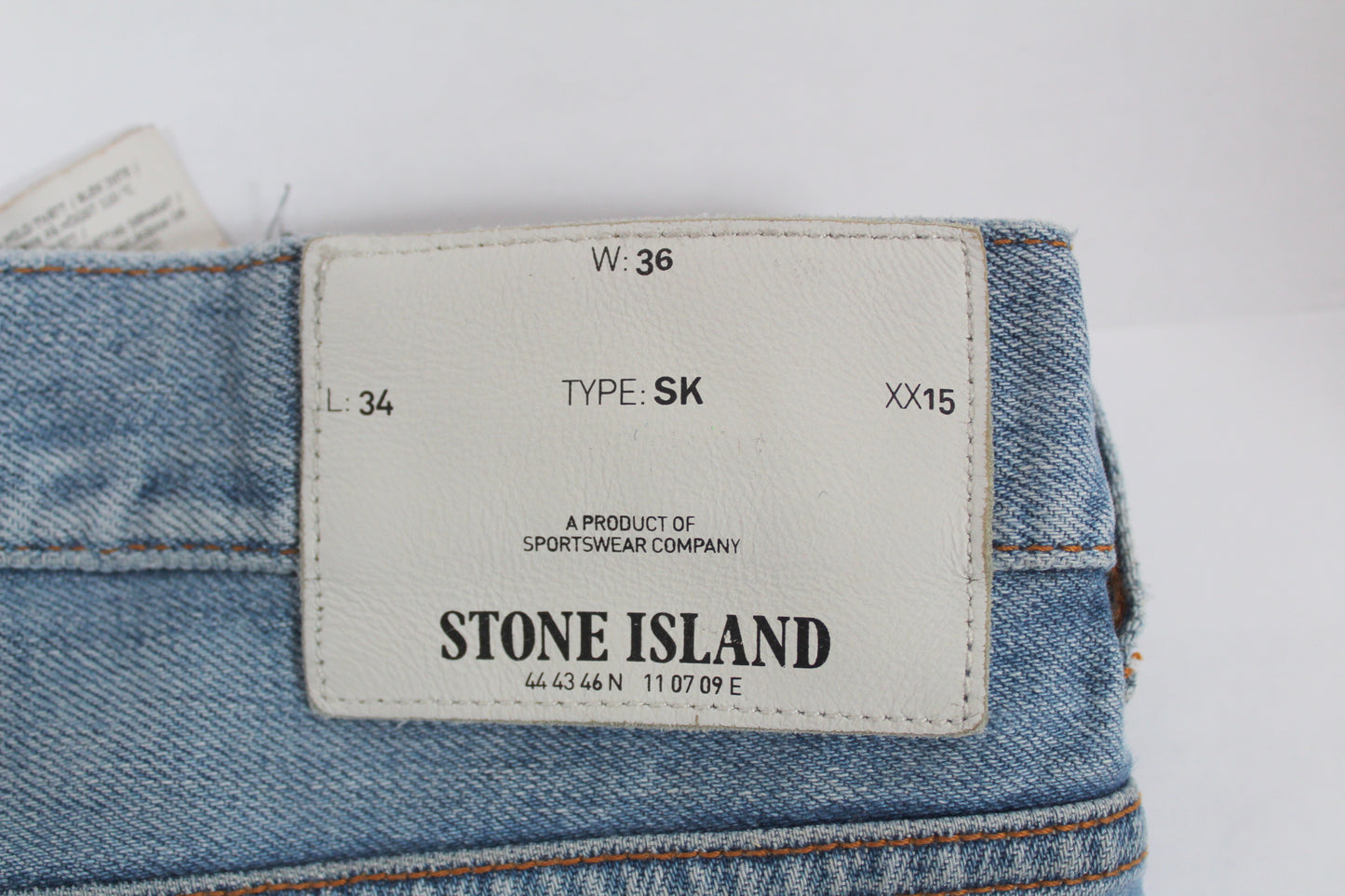 STONE ISLAND SS 2015 TYPE SK SKINNY FIT JEANS W 36" x L 34"