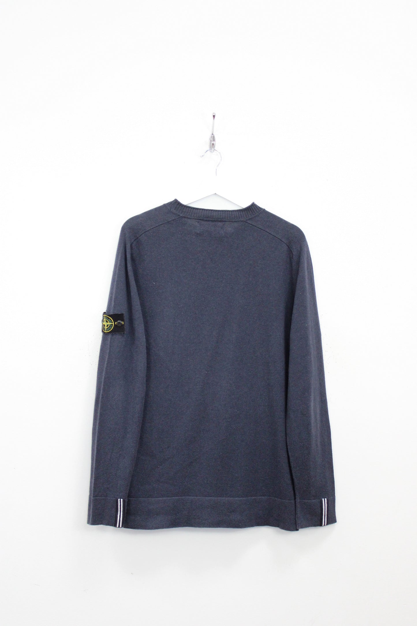 STONE ISLAND SS 2019 COTTON CREW NECK RIBBED JUMPER LARGE