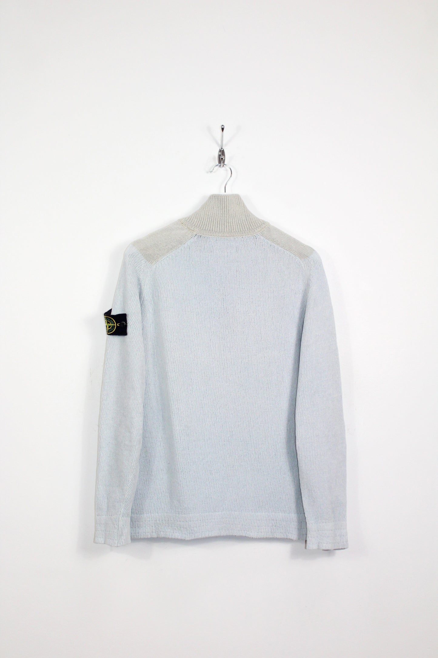 VINTAGE STONE ISLAND SS 2001 CHENILLE KNIT SWEATSHIRT MEDIUM