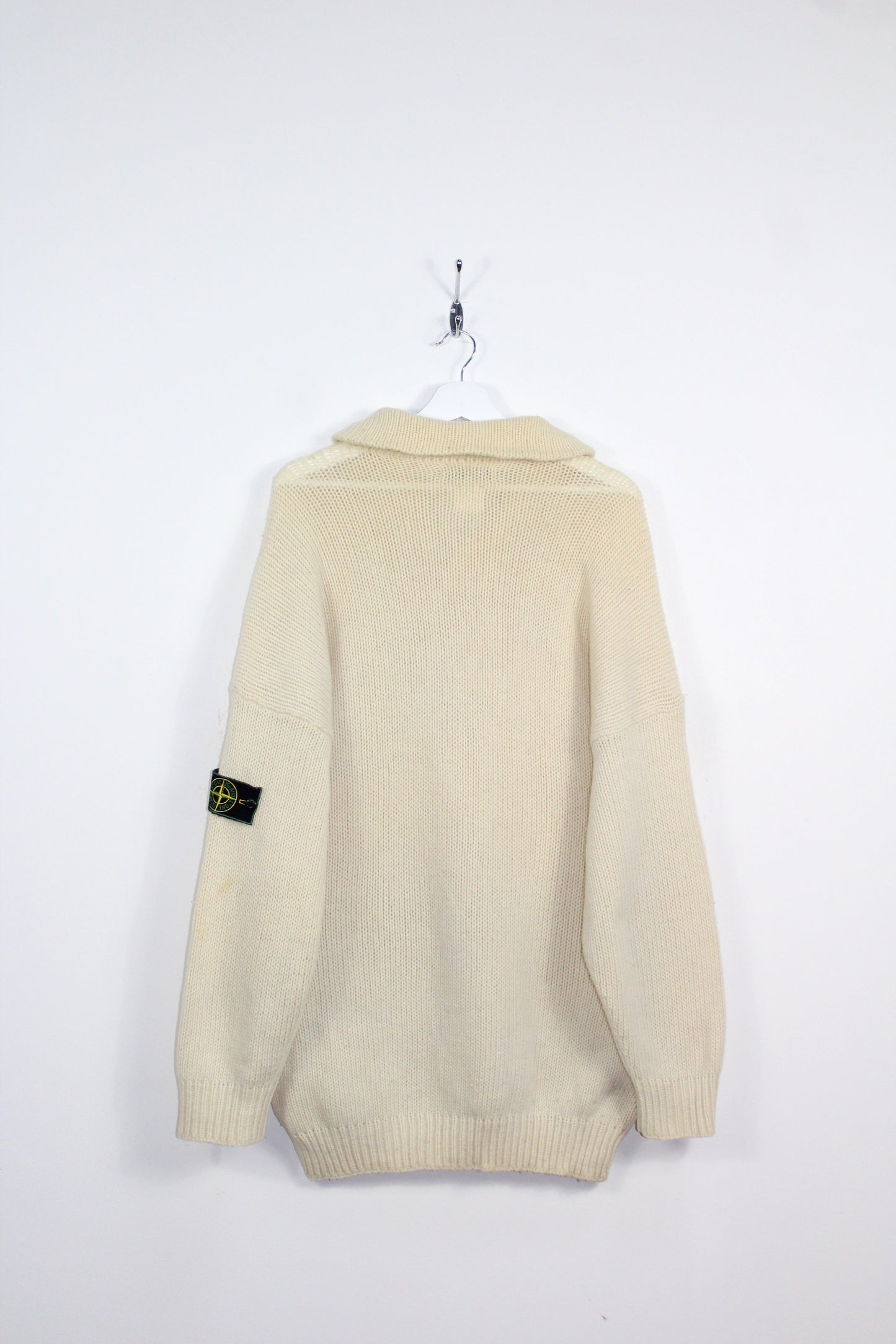 STONE ISLAND 80'S VINTAGE KNIT WOOL JUMPER XL