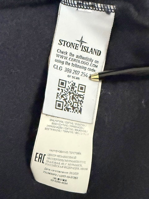 STONE ISLAND AW 2019 GHOST WOOL SWEATSHIRT LARGE