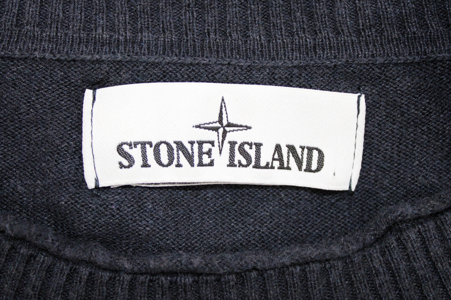 STONE ISLAND SS 2019 COTTON CREW NECK RIBBED JUMPER LARGE