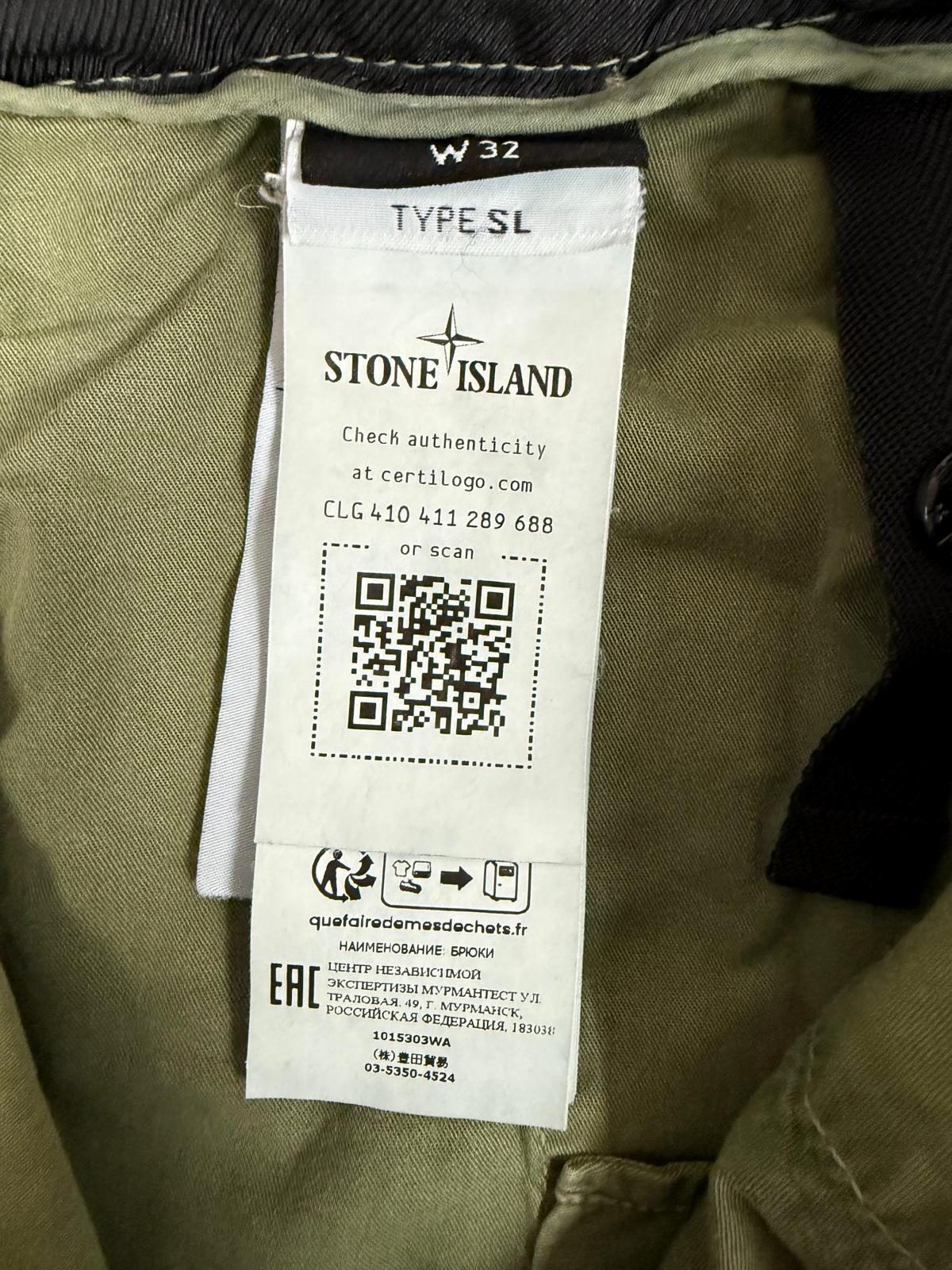 STONE ISLAND TYPE SL SLIM FIT CARGO TROUSERS W 32" x L 32"