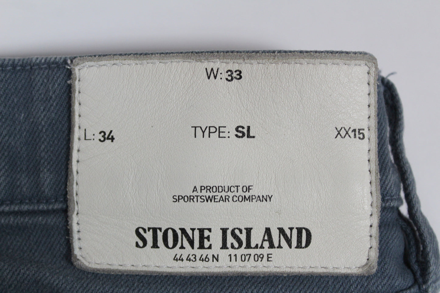 STONE ISLAND TYPE SL SLIM FIT JEANS W 33" x L 34"