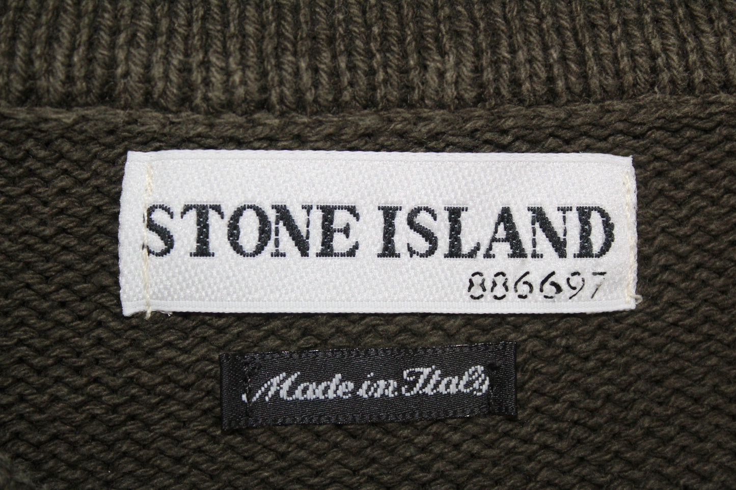 VINTAGE STONE ISLAND SS 2003 COTTON & SILK KNIT SWEATSHIRT MEDIUM