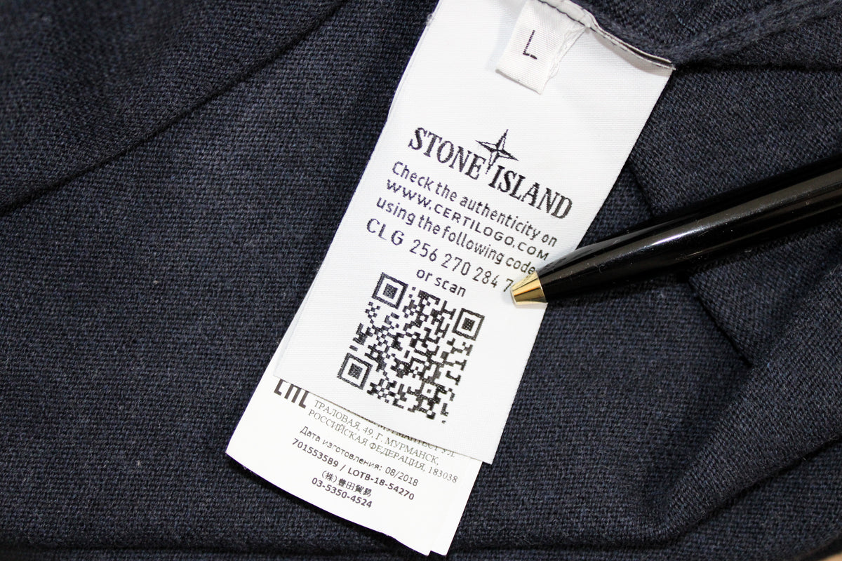 STONE ISLAND SS 2019 COTTON CREW NECK RIBBED JUMPER LARGE