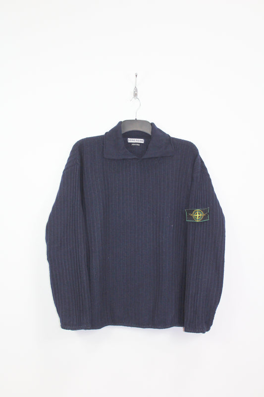 VINTAGE STONE ISLAND AW 1995 WOOL KNIT JUMPER XL