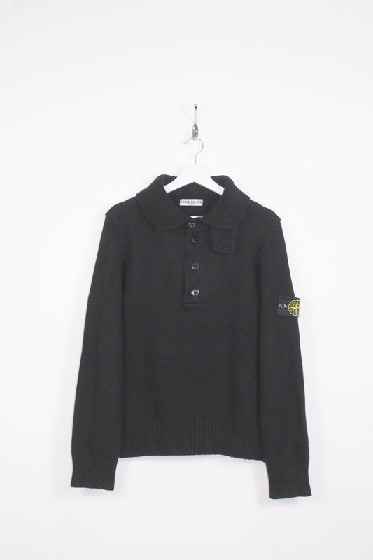 STONE ISLAND AW 2007 1/4 BUTTONS WOOL KNIT JUMPER LARGE