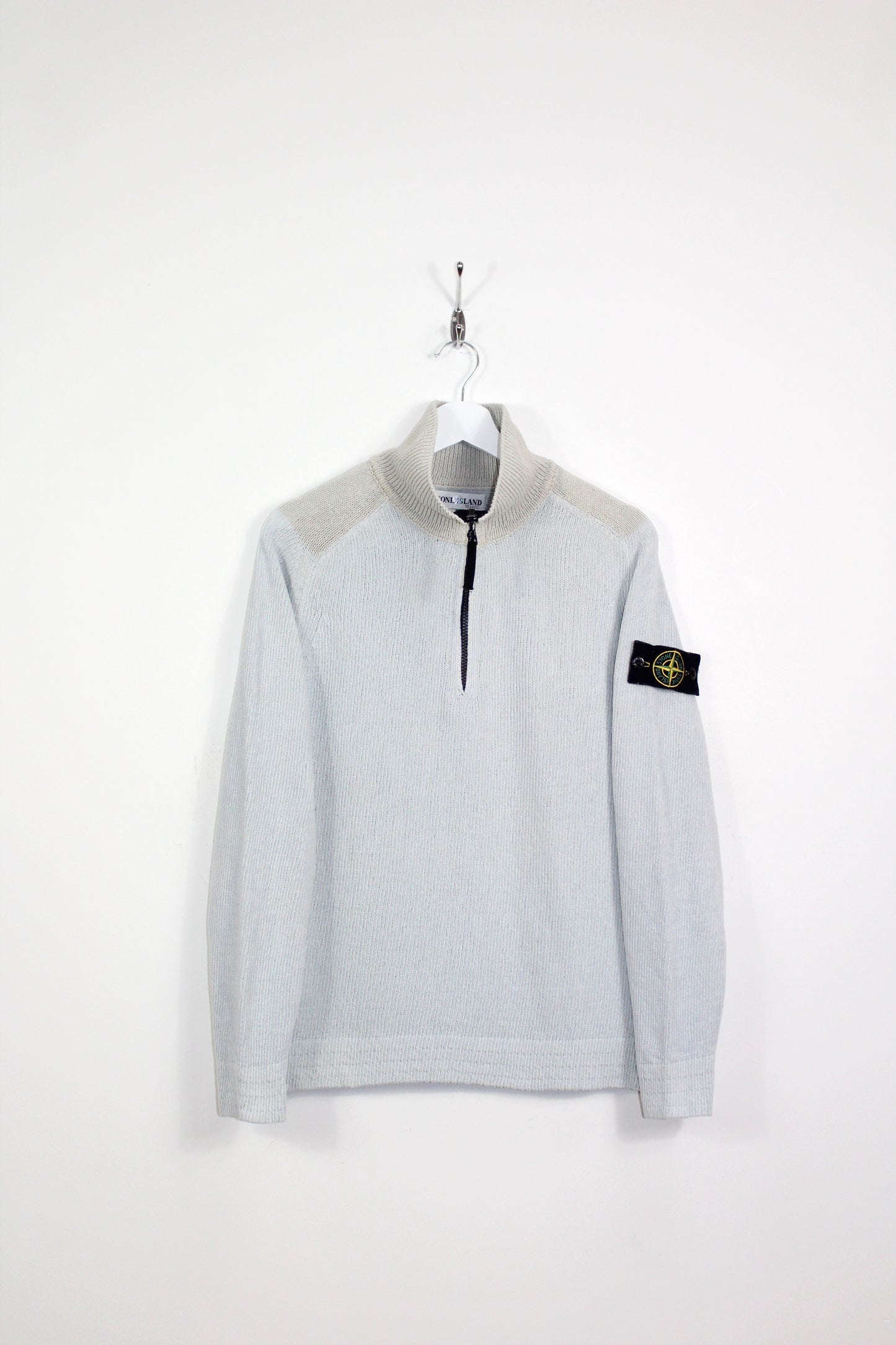 VINTAGE STONE ISLAND SS 2001 CHENILLE KNIT SWEATSHIRT MEDIUM