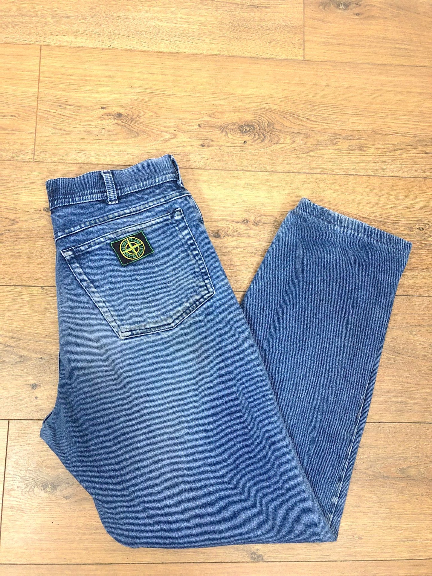 STONE ISLAND 90'S VINTAGE STONE WASH STRAIGHT LEG JEANS W 32" x L 30"