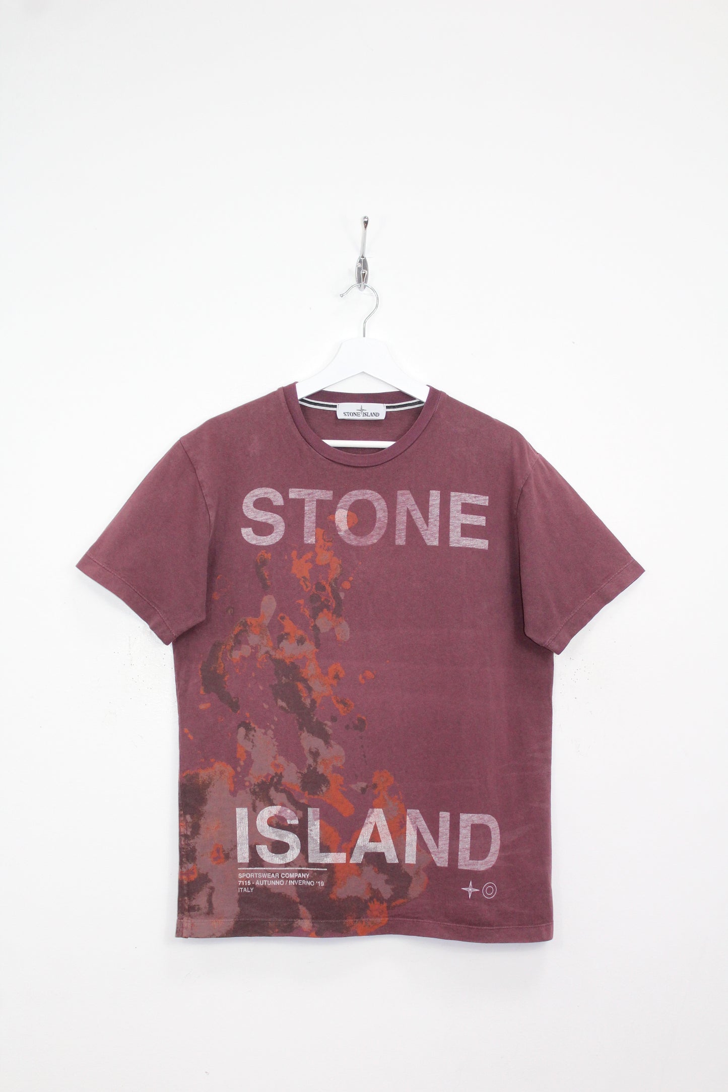 STONE ISLAND AW 2019 PAINTBALL CAMO T-SHIRT MEDIUM