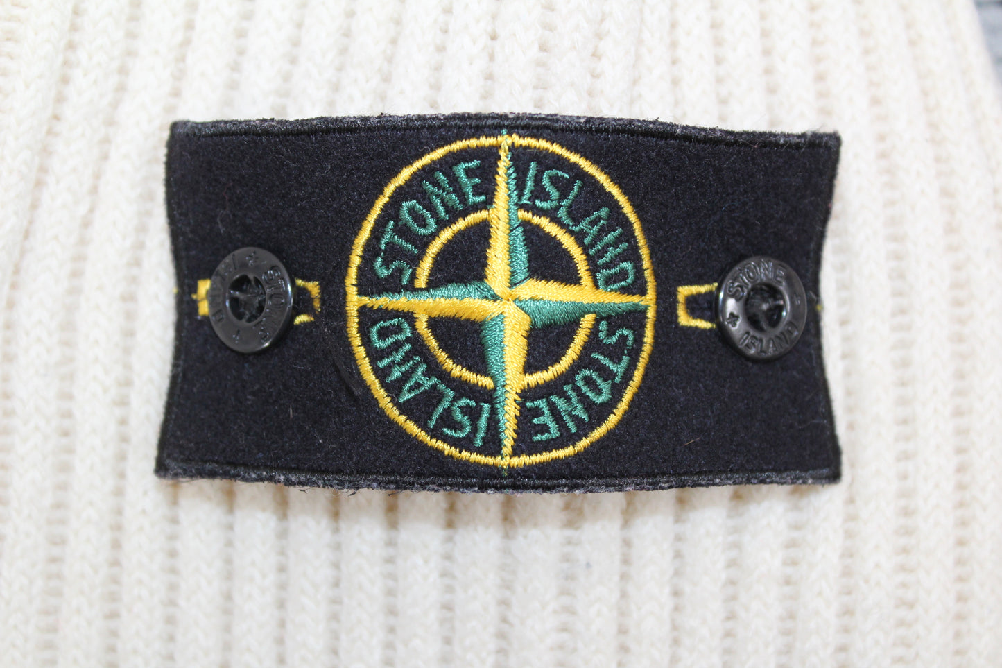 VINTAGE STONE ISLAND AW 2001 ROLL NECK WOOL SWEATSHIRT MEDIUM