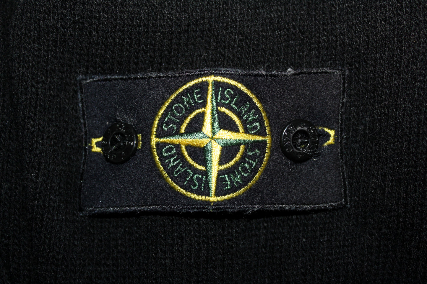 STONE ISLAND AW 2006 ZIP-BUTTONS WOOL HOODIE JUMPER LARGE