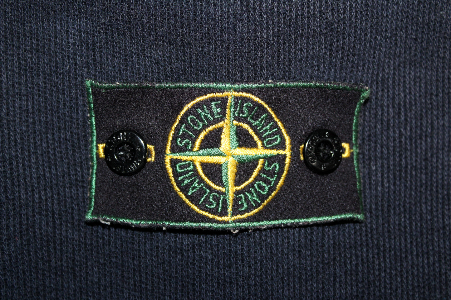 VINTAGE STONE ISLAND AW 1999 MOCK NECK RIBBED WOOL SWEATSHIRT MEDIUM