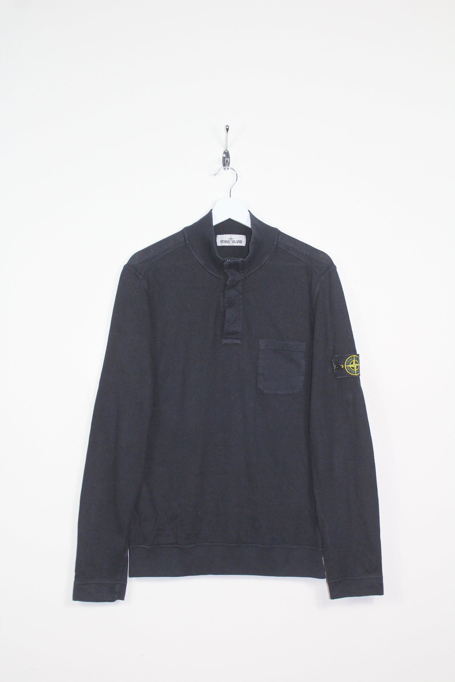 STONE ISLAND AW 2012 1/4 BUTTON UP SWEATSHIRT LARGE