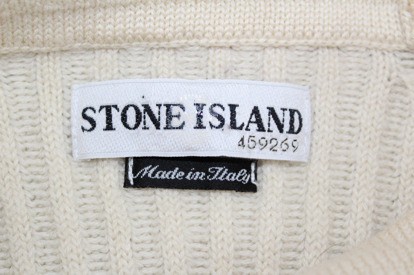 VINTAGE STONE ISLAND AW 2001 ROLL NECK WOOL SWEATSHIRT MEDIUM