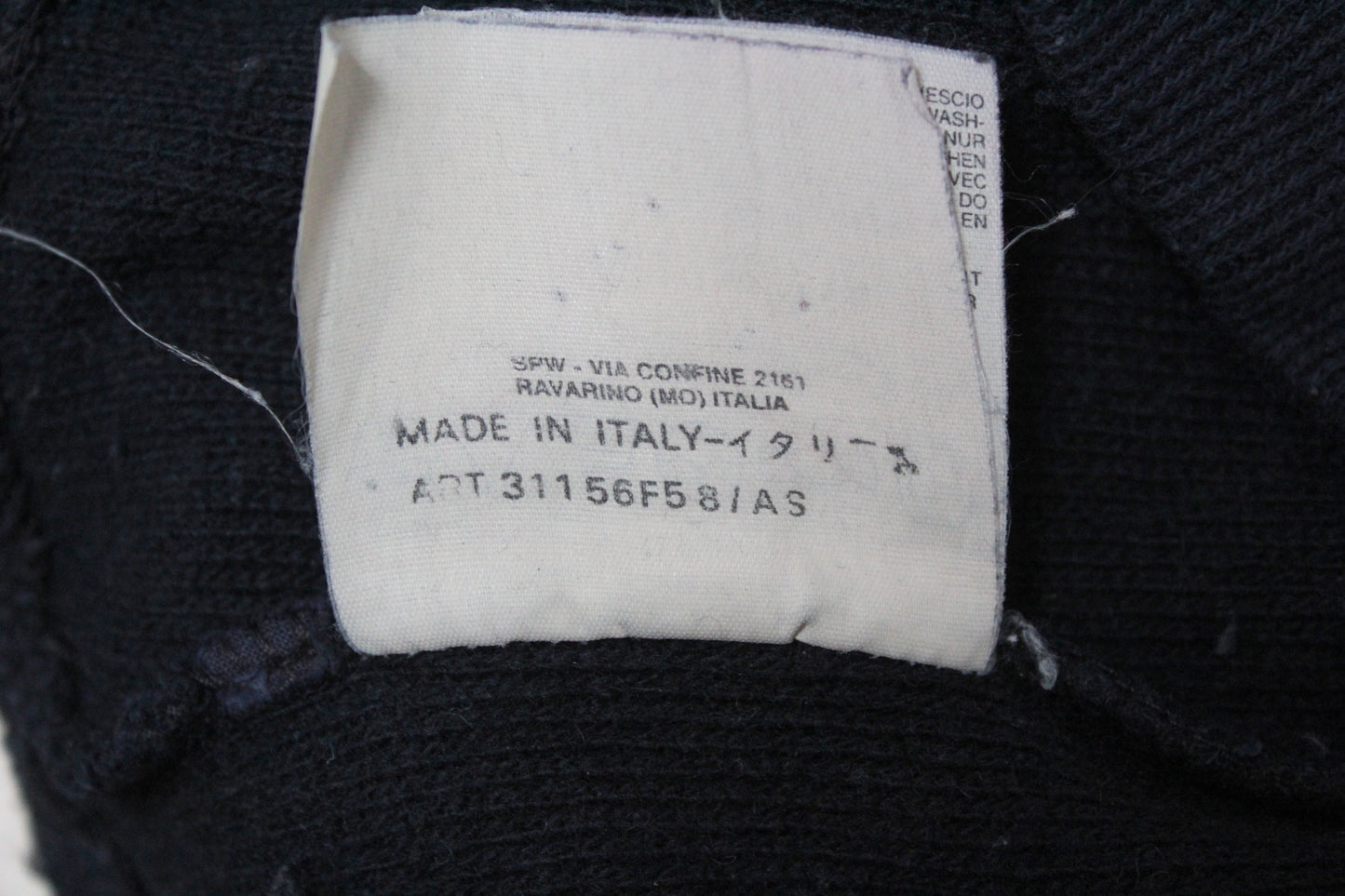 VINTAGE STONE ISLAND AW 1999 MOCK NECK RIBBED WOOL SWEATSHIRT MEDIUM