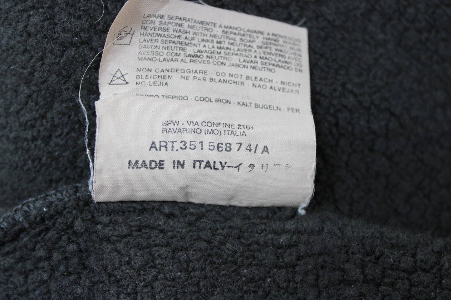 VINTAGE STONE ISLAND AW 2001 WOOL SWEATSHIRT LARGE