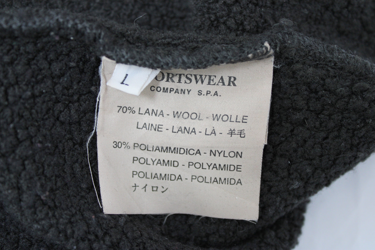 VINTAGE STONE ISLAND AW 2001 WOOL SWEATSHIRT LARGE