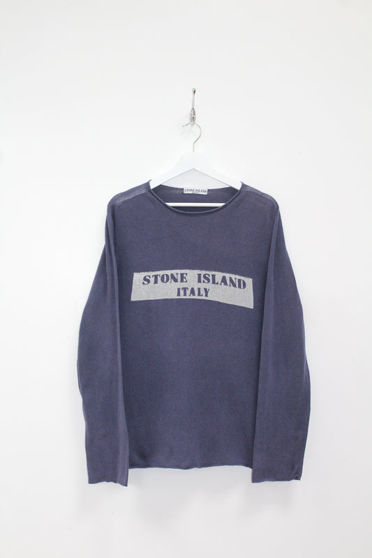 STONE ISLAND SS 2006 COTTON KNIT SWEATSHIRT LARGE