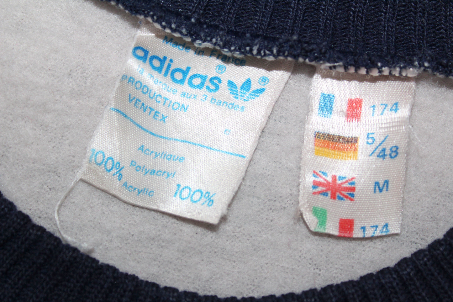 ADIDAS FIRST VENTEX 80'S VINTAGE SWEATSHIRT MEDIUM