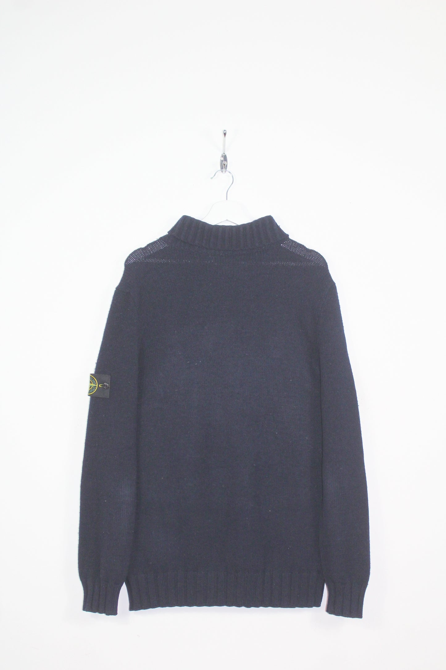 STONE ISLAND AW 2011 SHAWL COLLAR WOOL KNIT JUMPER XL