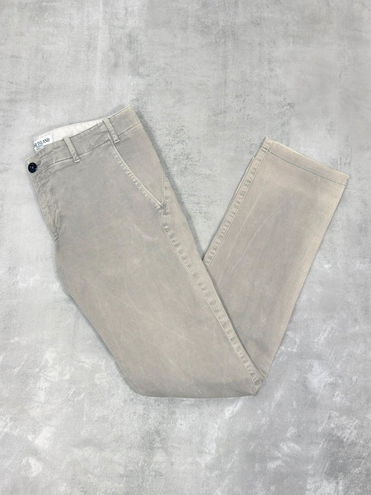 STONE ISLAND STRAIGHT LEG TROUSERS W 32" x L 32"