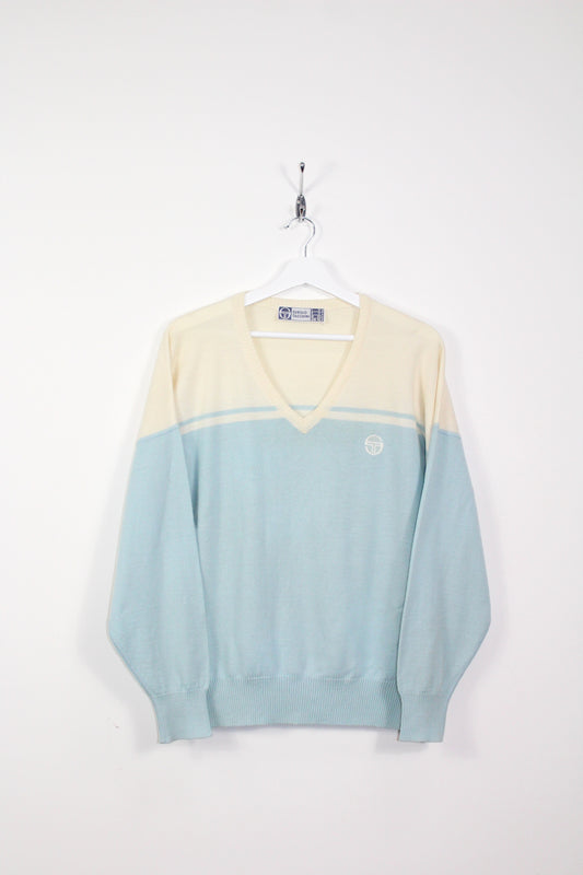 SERGIO TACCHINI OG 80'S VINTAGE MCENROE NEW YOUNG LINE TENNIS WOOL JUMPER LARGE