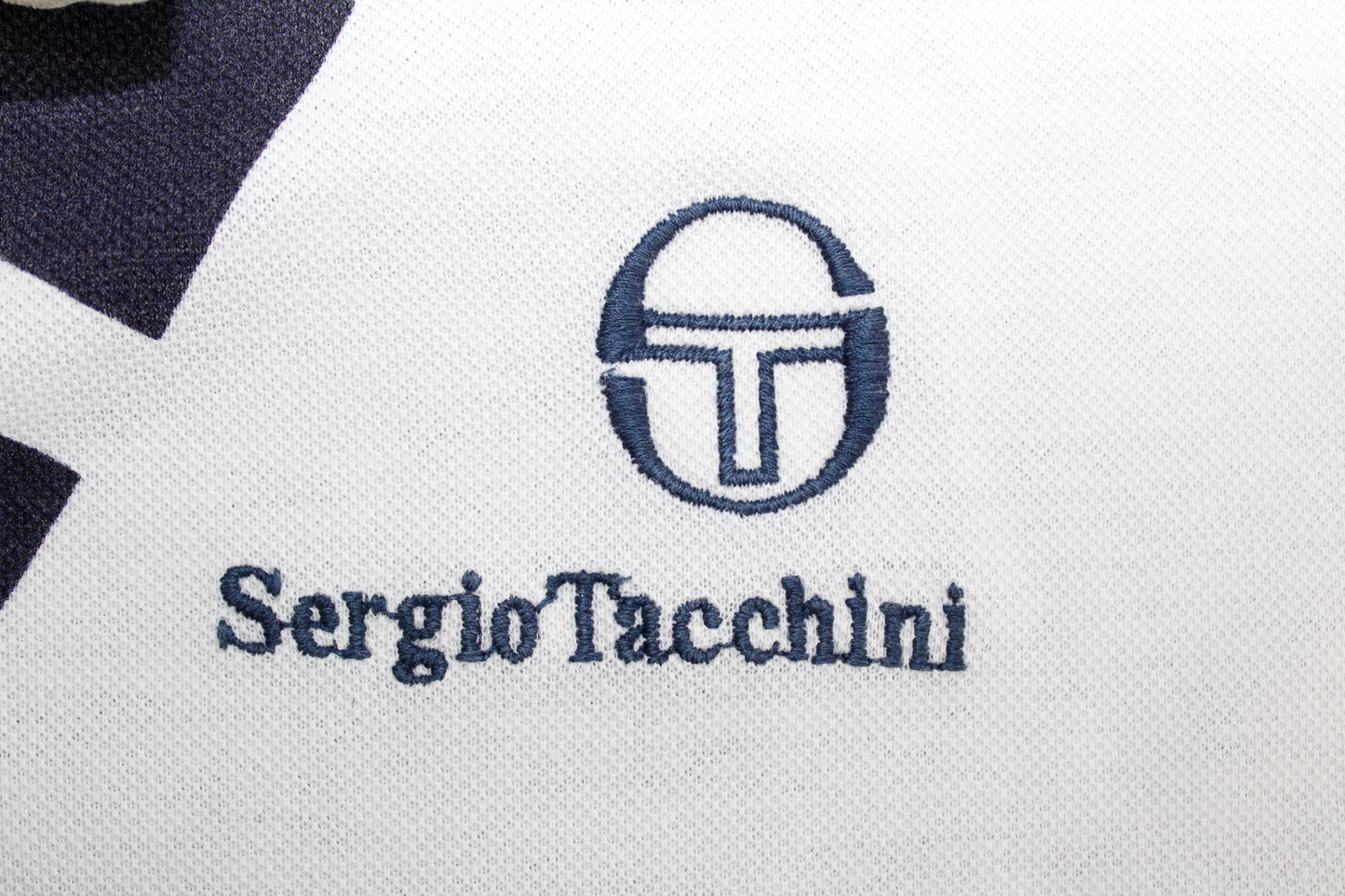 SERGIO TACCHINI 90'S VINTAGE SAMPRAS TENNIS POLO SHIRT LARGE