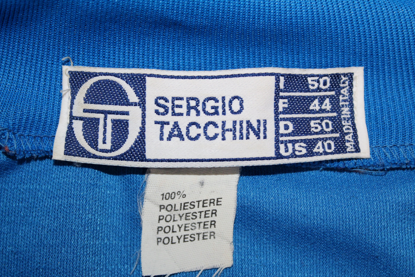 SERGIO TACCHINI OG 1980'S VINTAGE JOHN MCENROE STAR TRACKSUIT TOP JACKET MEDIUM