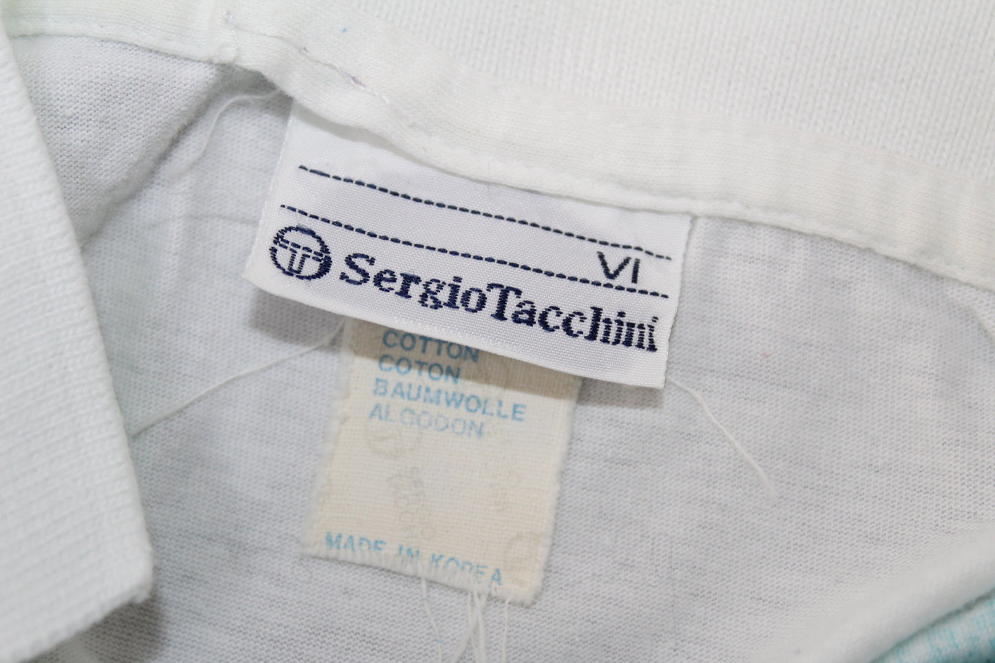 SERGIO TACCHINI 90'S VINTAGE TENNIS POLO SHIRT LARGE