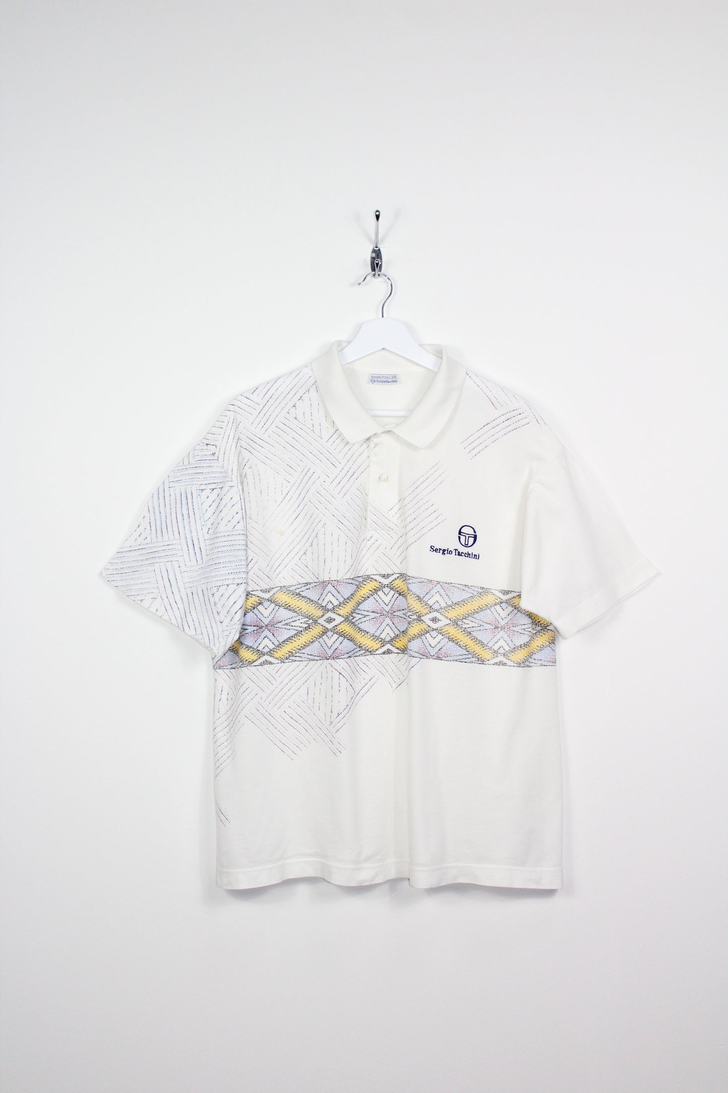 SERGIO TACCHINI 90'S VINTAGE BRUGUERA TENNIS POLO SHIRT XXL