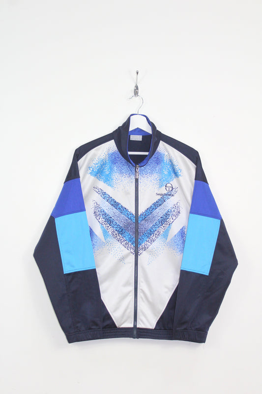 SERGIO TACCHINI 90'S VINTAGE BRUGUERA 1994 TENNIS TRACKSUIT TOP JACKET MEDIUM