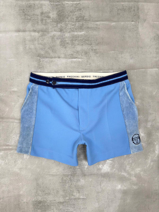 SERGIO TACCHINI 80'S VINTAGE DYER THE BUSINESS TENNIS SHORTS SMALL