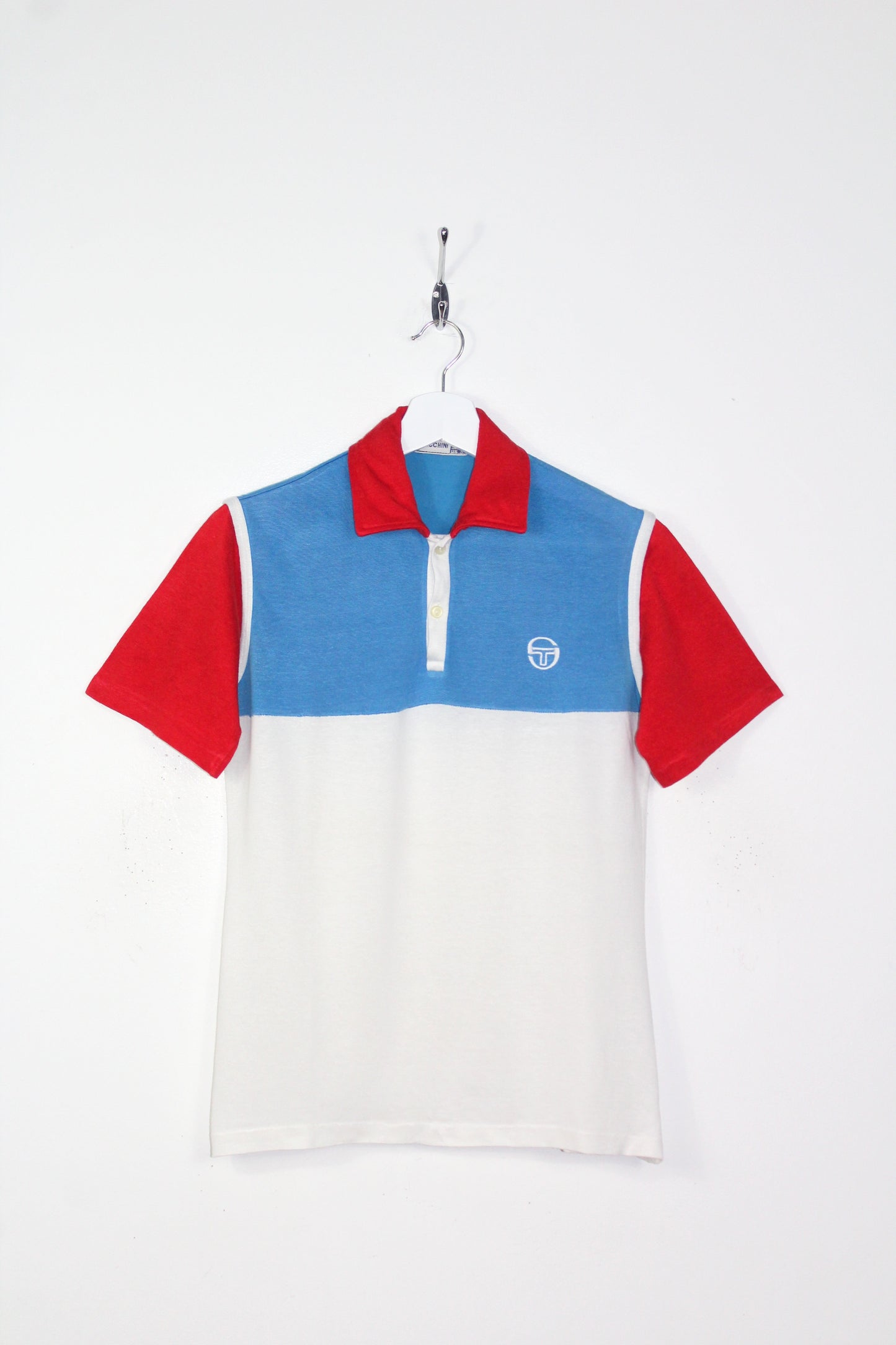 SERGIO TACCHINI 70'S VINTAGE TENNIS POLO SHIRT SMALL