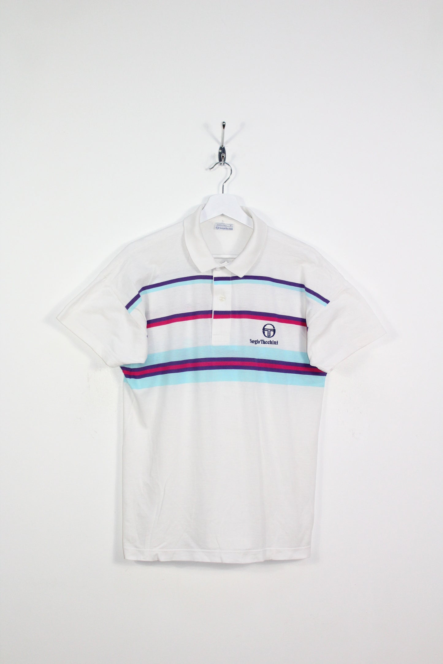 SERGIO TACCHINI 80'S VINTAGE PAT CASH TENNIS POLO SHIRT MEDIUM