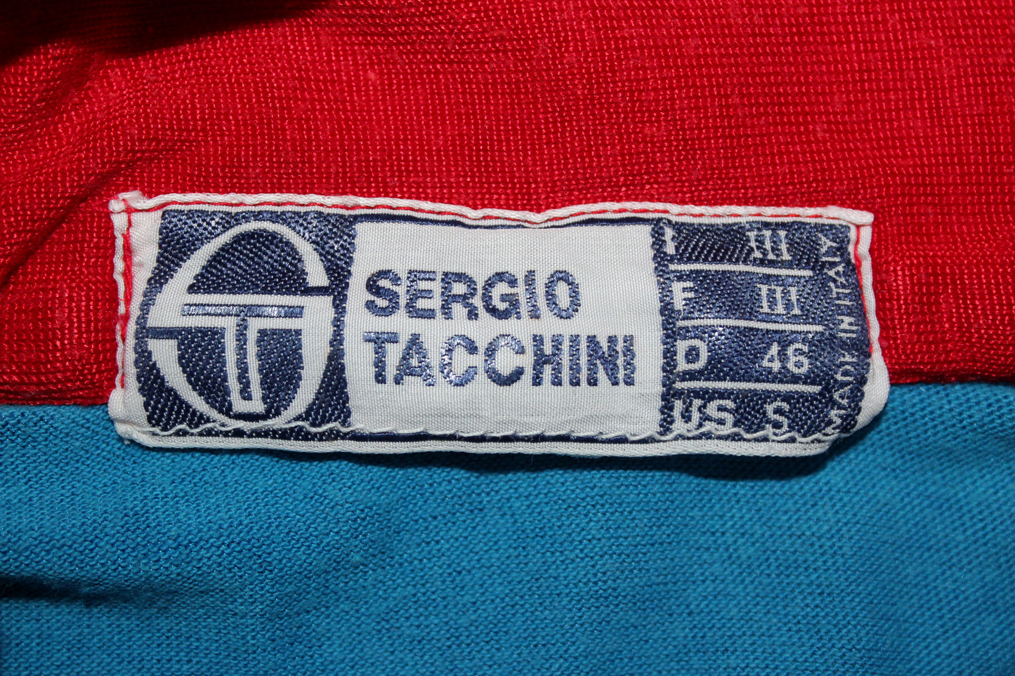 SERGIO TACCHINI 70'S VINTAGE TENNIS POLO SHIRT SMALL