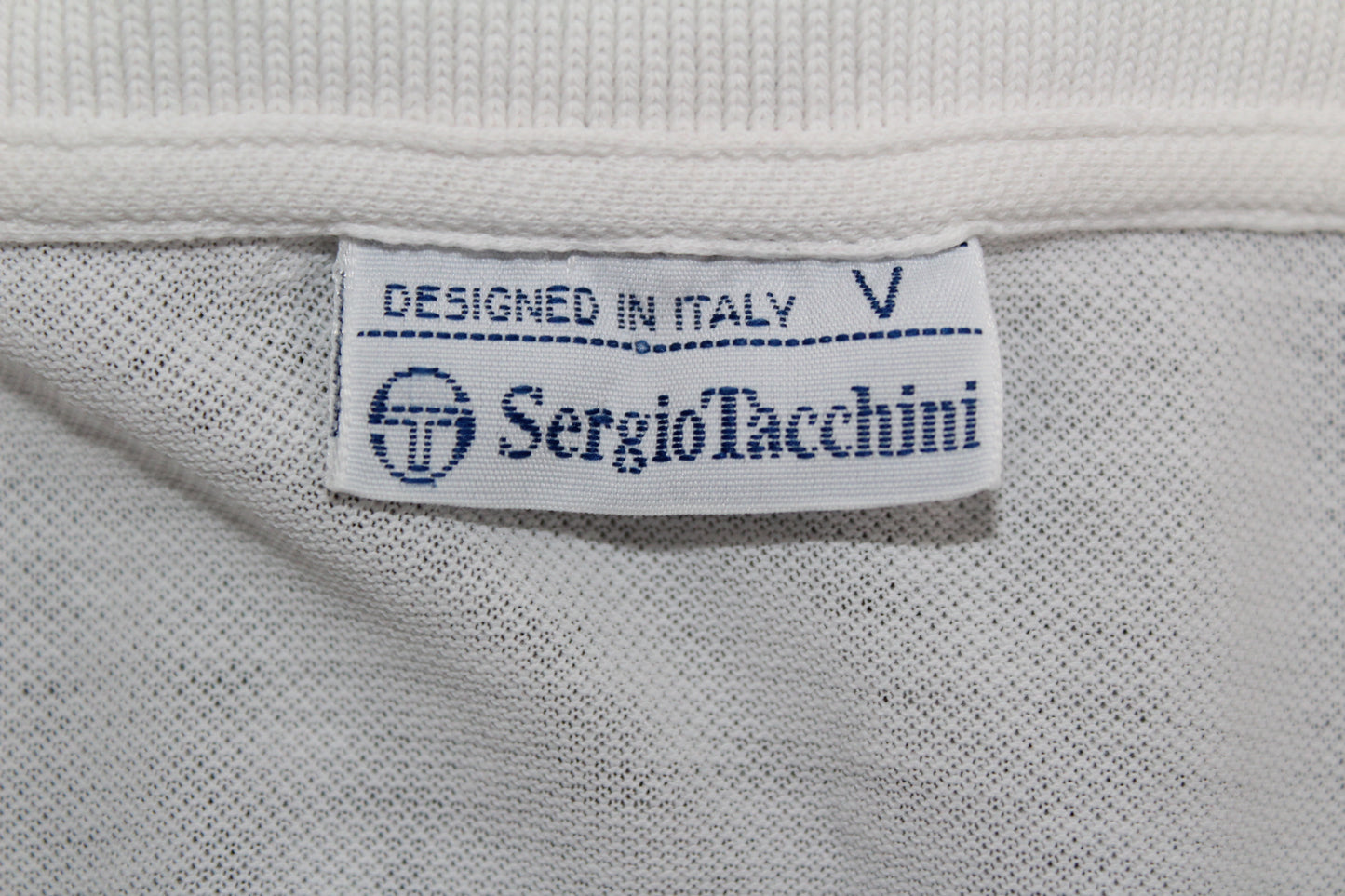 SERGIO TACCHINI 90'S VINTAGE TENNIS POLO SHIRT LARGE