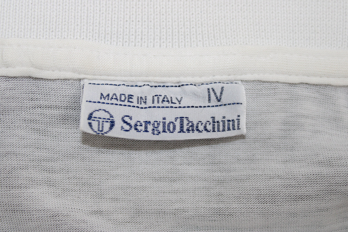 SERGIO TACCHINI 80'S VINTAGE MCENROE YOUNG LINE TENNIS POLO SHIRT MEDIUM