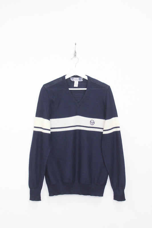 SERGIO TACCHINI OG 80'S VINTAGE MCENROE MASTERS TENNIS WOOL JUMPER MEDIUM