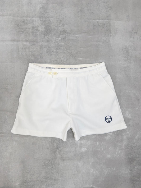 SERGIO TACCHINI 80'S VINTAGE DYER THE BUSINESS TENNIS SHORTS SMALL