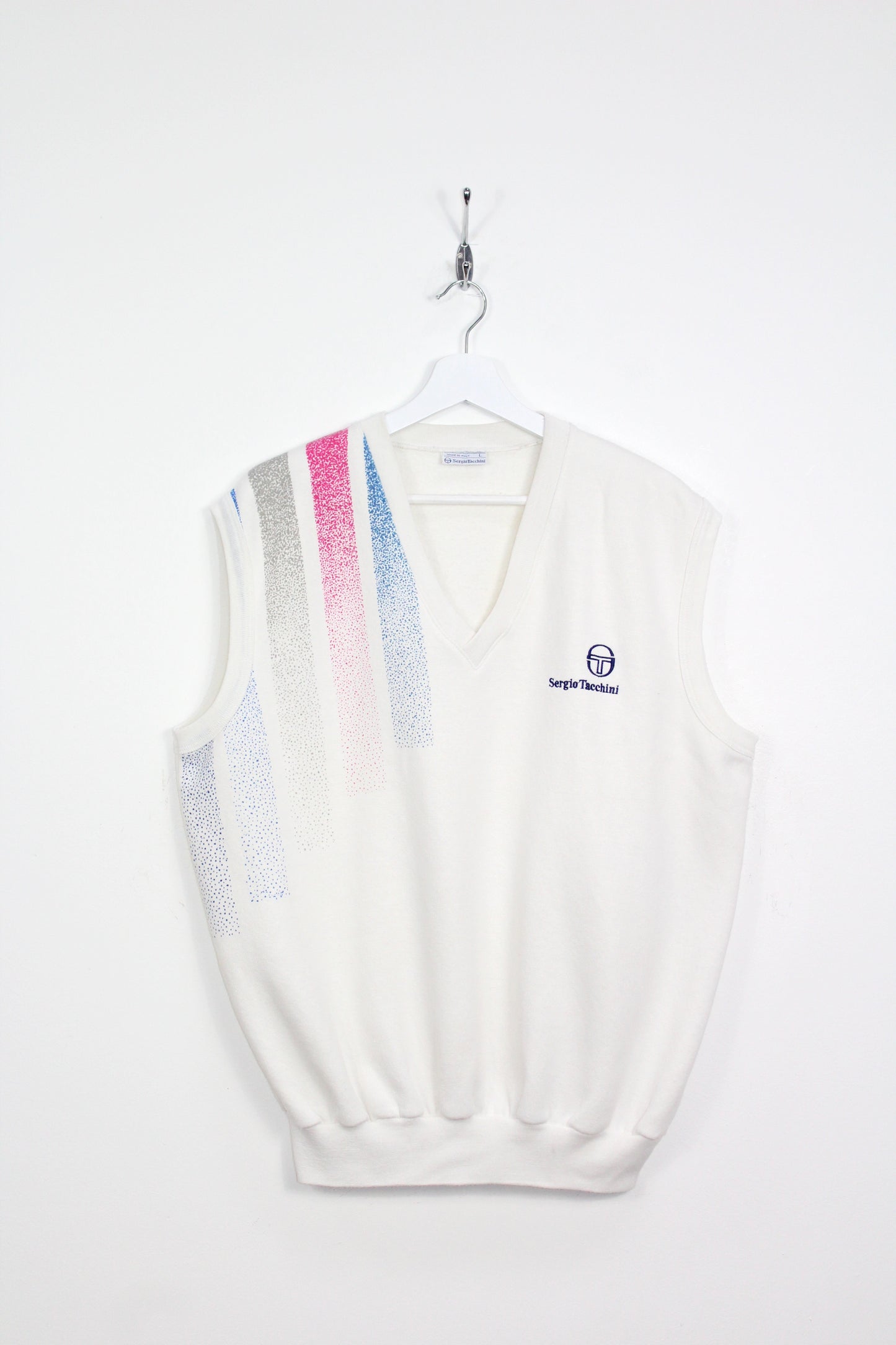 SERGIO TACCHINI 90'S VINTAGE SAMPRAS TENNIS SLEEVELESS SWEATSHIRT LARGE