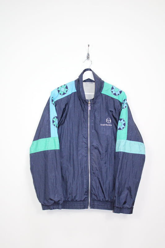 SERGIO TACCHINI 90'S VINTAGE SAMPRAS WIMBLEDON 1991 TRACKSUIT TOP JACKET MEDIUM