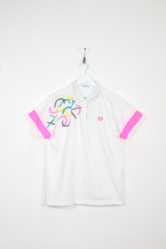 SERGIO TACCHINI 80'S VINTAGE TENNIS POLO SHIRT MEDIUM (WOMEN'S)
