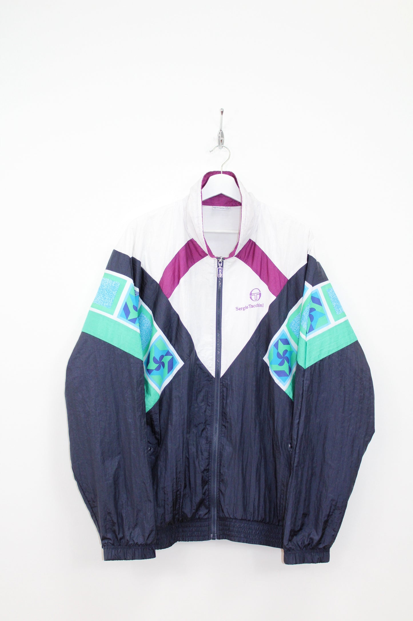 SERGIO TACCHINI 90'S VINTAGE SAMPRAS TENNIS TRACKSUIT TOP JACKET 3XL