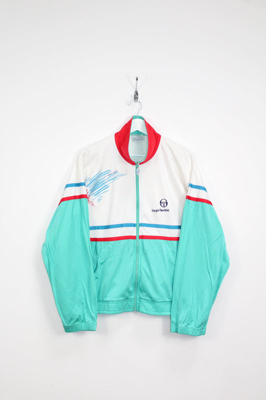 SERGIO TACCHINI 80'S VINTAGE WILANDER TENNIS TRACKSUIT TOP JACKET MEDIUM