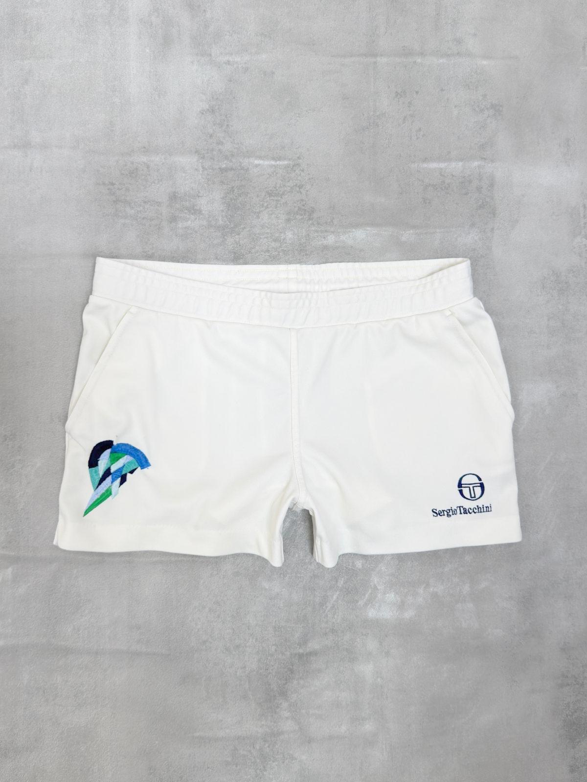 SERGIO TACCHINI VINTAGE BRUGUERA 1991 MONTECARLO FINAL TENNIS SHORTS LARGE